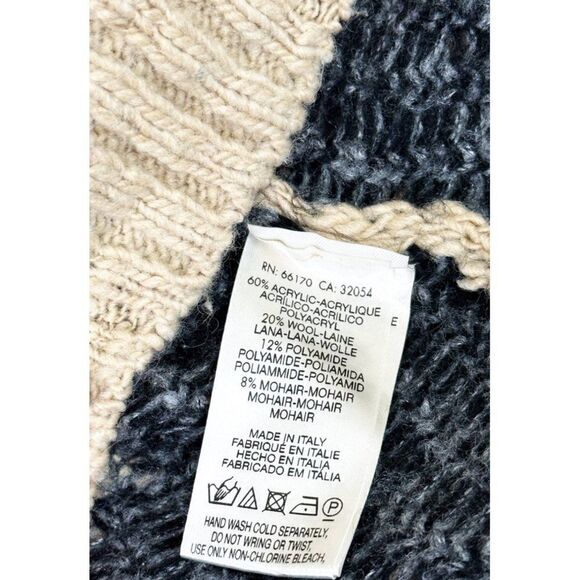 Sleeping On Snow Sweater Large Leopard Print Wool Mohair Blend - Picture 5 of 8